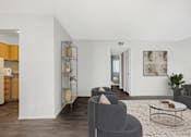 Thumbnail 5 of 30 - Living room with natural light at The Link Apartments, Mesa