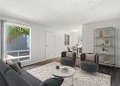 Thumbnail 15 of 30 - Living room with Comfortable couch at The Link Apartments, Mesa, Arizona