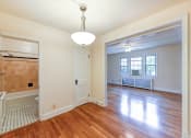 Thumbnail 26 of 27 - hallway view of bathroom and living area at  2629 39th Street apartments in washington dc