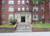 Thumbnail 20 of 21 - exterior of brick apartment building at 1600 14th street apartments in washington dc