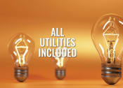 Thumbnail 24 of 24 - a row of light bulbs with the words all utilities included