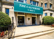 Thumbnail 24 of 25 - exterior entrance of stone apartment building called the calverton in washington dc