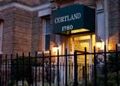Thumbnail 21 of 21 - brick entrance at the cortland apartments in washington dc