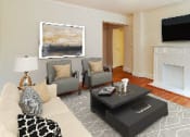 Thumbnail 11 of 18 - living area at 4031 davis place apartments in washington dc