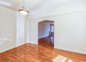Thumbnail 17 of 29 - vacant dining area with hardwood floors at the frontenac apartments in van ness washington dc