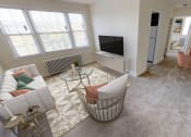 Thumbnail 2 of 16 - living room and dining area at jetu apartments for rent in washington dc