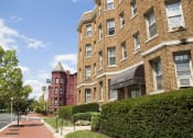 Thumbnail 22 of 22 - exterior of brick apartment building called the foreland in washington dc