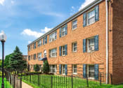 Thumbnail 14 of 16 - exterior of brick apartment building at jetu apartments in washington dc