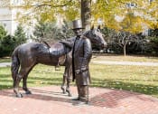 Thumbnail 22 of 28 - sculpture of abraham lincoln and a horse neat petworth station apartments in washington dc