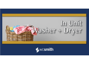 Thumbnail 12 of 21 - a basket with laundry in it with the words in unit washer and dryer