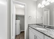 Thumbnail 13 of 19 - a bathroom with a sink and a mirror  at Balfour 296, Lilburn