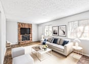 Thumbnail 25 of 36 - Living room at Northgate Townhomes in Tucker, GA  30084