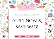 Thumbnail 28 of 28 - Spring into savings with a $650 discount on a newly renovated 1 BR apartment.