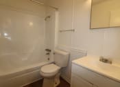 Thumbnail 8 of 29 - a bathroom with a toilet and a tub and a sink