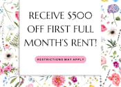 Thumbnail 27 of 27 - A promotional image offering $500 off the first full month's rent.
