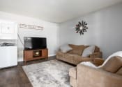 Thumbnail 2 of 27 - a living room with two couches and a television