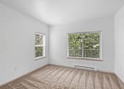 Thumbnail 11 of 29 - Carpeted Bedroom at Oriel Apartments, Portland, OR