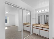 Thumbnail 35 of 50 - Bathroom With Vanity Lights at Summer Creek Apartments, Oregon, 97223