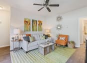 Thumbnail 2 of 27 - Living Room With Ceiling Fan at Reserve at Bridford, North Carolina, 27407