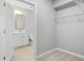 Thumbnail 103 of 124 - a bathroom with a closet and a toilet and a sink at Madison Prickett Preserve, Yardley, PA