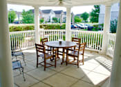 Thumbnail 13 of 13 - A gorgeous gazebo with a table and chairs.