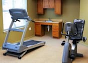 Thumbnail 5 of 11 - Fitness center at Park View at Ashland Terrace senior apartment community for adults age 62+