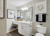 Thumbnail 25 of 26 - bathroom with white quartz countertops at The Hartley at Sweetwater Creek, Duluth