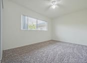 Thumbnail 20 of 35 - A room with a carpeted floor and a window.