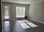 Thumbnail 7 of 28 - A room with a large window and a sign that says "Welcome".