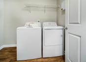 Thumbnail 19 of 20 - Laundry room with Washer/Dryer and Shelving