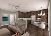 Thumbnail 4 of 26 - Spacious Living Room With Wood Flooring at Moenave Townhomes in Springdale, Utah