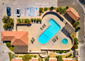 Thumbnail 7 of 49 - Top view area2 at Lotus Villas, Bakersfield, CA