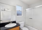 Thumbnail 29 of 49 - Bathroom area at Lotus Villas, California