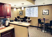 Thumbnail 3 of 13 - The internet cafe off the first floor lobby offers a place to socialize and connect.