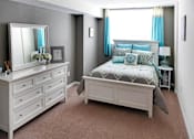 Thumbnail 5 of 13 - There are generous closets in every bedroom, ample space for furniture, and wall-to-wall carpeting.