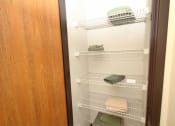 Thumbnail 14 of 33 - Lining Closet  at Woodbury Estates Apartments, Michigan