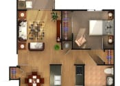 Thumbnail 16 of 17 - 1x1 floorplan at Steedman Apartments, Ohio, 43566