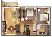 Thumbnail 15 of 17 - 2x2 floorplan at Steedman Apartments, Waterville