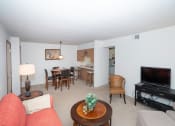 Thumbnail 6 of 22 - Living and dining area  at Eddins Estates Apartments, Alabama, 35453