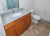 Thumbnail 8 of 12 - Bathroom with Modern Fixtures at Gray Estates Apartments, MRD Conventional, St Clair MI 48079