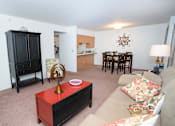 Thumbnail 12 of 22 - living area  at Hornbrook Estates Apartments, Evansville, 47715