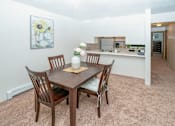 Thumbnail 20 of 21 - Dining Room and Kitchen View at Kuder Estates Apartments, MRD Conventional, Indiana, 46582