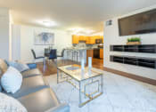Thumbnail 1 of 7 -  living room + dining at Carr Apartments, Ohio, 43560