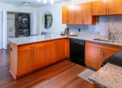 Thumbnail 4 of 9 - Fully Furnished Kitchen at Fuller Apartments, Ohio, 43551