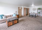 Thumbnail 12 of 18 - Living room with diningat Martin Estates Apartments, Shelbyville