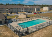 Thumbnail 3 of 43 - Aerial Pool  at Walker Estates Apartments, Augusta