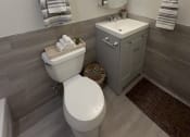 Thumbnail 16 of 37 - Modern Stylish Bathroom at Brookwood at Ridge, New York, 11961