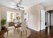 Thumbnail 3 of 27 - Virtually Staged Dining Room at Gloria Homes Apartments, Los Angeles, CA