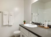 Thumbnail 8 of 69 - Bathroom at Lombardi Apartments, Woodland Hills, California