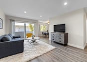 Thumbnail 3 of 69 - Livingroom Area at Lombardi Apartments, Woodland Hills, California
